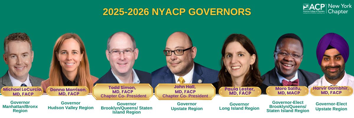 Headshots of 2025-26 NYACP Governors and Governors Elect